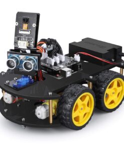 Alternative view of ELEGOO UNO R3 Project Smart Robot Car Kit V4 with UNO R3, Line Tracking Module, Ultrasonic Sensor, IR Remote Control etc. Intelligent and Educational Toy Robotic Kit for Arduino Learner Robot Car V4