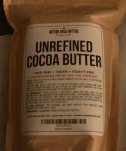 Better Shea Butter Raw Cocoa Butter - Unrefined, 100% Pure, Food Grade - Use for Cocoa Lip Balm, Stretch Marks Cream, Cacao Butter Cream, Scars Oil, Whipped Lotion - Skin & Hair Moisturizer 8 oz Block Bar 8 Ounce (Pack of 1) 48 71byPAvc7L