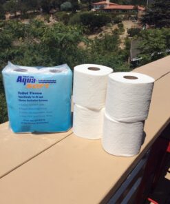 Alternative view of Thetford Aqua-Soft Toilet Tissue - Toilet Paper for RV and marine - 2-ply - Thetford 03300 (Pack of 4 rolls) , White