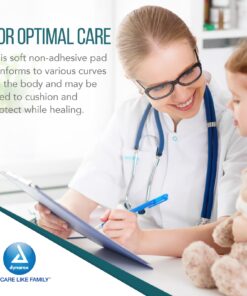 Dynarex Non-Adherent Pads-Sterile, Individually Packaged, Non-Stick Wound and Burn Care, Soft & Highly Absorbent, 3” x 4”, 1 Box of 100 Non-Adherent Pads-Sterile 13 71bzEs2w7kL