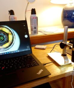 Koolertron Aluminum Alloy Microscope Stand Portable Adjustable Manual Focus Digital USB Microscope Holder Support Adjusted Up and Down 7.3 inch 22 71c djp11L