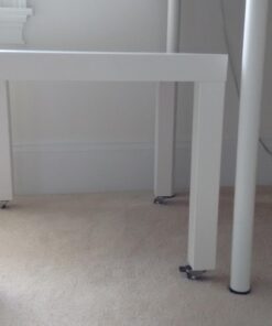 bayite 4 Pack 1" Low Profile Casters Wheels Soft Rubber Swivel Caster with 360 Degree Top Plate 100 lb Total Capacity for Set of 4 (2 with Brakes & 2 Without) 56 71c0cZNSGeL