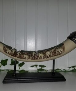 Furniture Creations Ivory Lucky Elephants Tusk Sculpture African Art Decor, No Size 23 71c1DaMDEmL