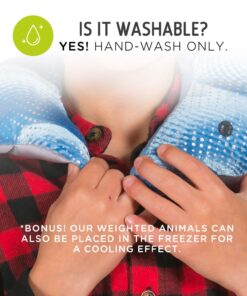 manimo Weighted Stuffed Animal for Kids - Lap Pad Sensory Tool - Perfect for Home, Schools, Kindergartens, Daycares (Dolphin, 4.4 lb) Dolphin | Purple 15 71c1a0kbIML