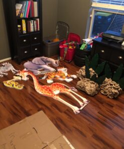 Beistle 6 Piece Plastic Jungle Theme Safari Animal Photo Backdrops for Birthday Party Supplies, 17” – 64”, Multicolored Jungle Animal 27 71c1kKY1FL