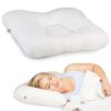 Core Products Tri-Core Cervical Support Pillow for Neck, Shoulder, and Back Pain Relief; Ergonomic Orthopedic Contour Fiber Bed Pillow for Back and Side Sleepers; Assembled in USA - Firm, Full Size White 22 71c21uCli5L