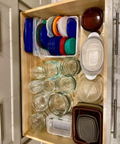YouCopia StoraLid Food Container Lid Organizer, Large, BPA-Free Adjustable Plastic Lid Storage for Kitchen Cabinet and Drawer Organization, White 30 71c2UCS69GL