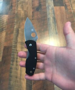Spyderco Ambitious Value Knife with 2.31" Stainless Steel Blade and Durable Black G-10 Handle - PlainEdge - C148GP 38 71c2sewR1KL