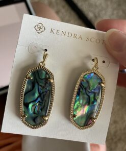 Kendra Scott Elle Drop Earrings for Women GOLD - ABALONE SHELL 7 71c3Cv4aJDL