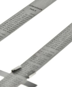 SE Stainless Steel SAE Metric Ruler Set - Stainless Steel Precision Ruler Measuring Tool - Detachable Clips - Set of 2 Pcs - 925PSR-2 11 71c3Q4yT4xL