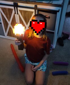 Minecraft Toys Redstone Torch 12.6 Inch LED Lamp | USB Rechargeable For Nightlight, Costume Cosplay, Roleplay 22 71c3i6uAPOL