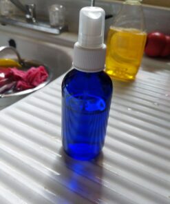 Sally's Organics® 4oz Empty Blue Glass Spray Bottles - Small 4 oz Misters Great for Face Spritz, Essential Oils, Beauty Solutions, and Cleaning Sprayer - Portable Atomizer Spritzer - 2 Pack 35 71c3mfUZqrL