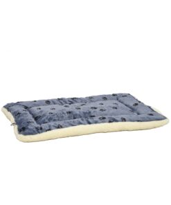MidWest Homes for Pets Reversible Paw Print Pet Bed in Blue / White, Dog Bed Measures 40L x 26W x 3.5H for Large Dogs, Machine Wash 40.0"L x 26.0"W x 3.5"Th 21 71c3msc9QHL