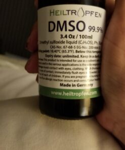 Low odor DMSO - Dimethyl sulfoxide liquid 3.4 Oz - 100 ml | Pharmaceutical grade ingredient | High purity | Heiltropfen® 28 71c4IEhCBL