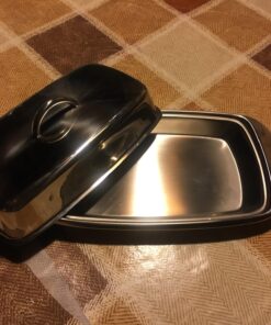 Norpro Stainless Steel Double Covered Butter Dish 1 Silver 22 71c4MHQFoCL