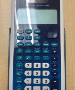 Texas Instruments TI-34 MultiView Scientific Calculator Blue, White Single Pack 30 71c4m 1a72L