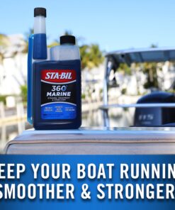 STA-BIL 360 Marine Ethanol Treatment & Fuel Stabilizer - Full Fuel System Cleaner - Fuel Injector Cleaner - Removes Water- Protects Fuel System - Treats 320 Gallons - 32 Fl. Oz. (22240) Blue 32 oz. 20 71c5H4cuQ2L 2