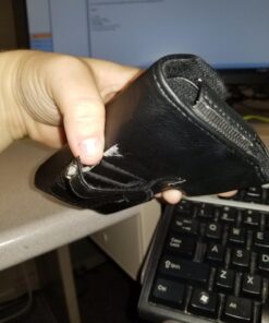 Bomea Holster for Galaxy S23, S22, S21, S20, S10, S9, S8, A01, A10e, Cell Phone Case with Belt Clip, ID Card Storage Pouch Holder Cover (Fits Samsung Phone with Otterbox Case on) Black Small 36 71c5SvpSosL