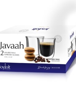 JoyJolt Javaah Double Walled Espresso Glasses Espresso Cups (Set of 2)- 2-Ounces 2 Count (Pack of 1) 23 71c67QVyl8L