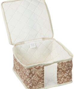 Homewear 8-Piece Hudson Damask China Storage Container Set, Tan,Beige Beige 8 71c6HvUCLL