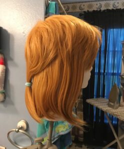 Linfairy Short Blonde Wig Halloween Cosplay Wig For Men Braid with 2 Elf Ear 55 71c7T5M47IL