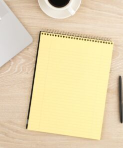 Mead Legal Pad Writing Pads, Top Bound, Wide Ruled Paper, 8-1/2" x 11", 70 Sheets, Great for Use as Home Office Supplies, Memo Pads, Note Pads, or Steno Pads, Letter Writing, Canary Yellow (MEA59880) 10 71c84Mj5rIL