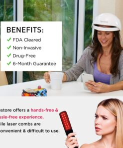 Alternative view of iRestore Essential Laser Hair Growth System - FDA Cleared Hair Loss Treatments for Men & Women & Hair Growth Products for Men with Thinning Hair, Hair Regrowth Treatments Laser Cap, Red Light Therapy