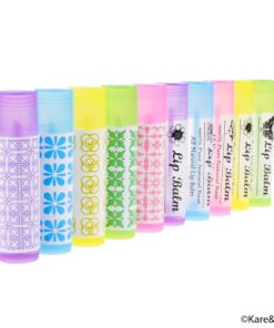 Lip Balm Container Tubes - 50-Pack (10x5 colors) - DIY - 3/16 Oz (5.5 ml) - Including 50 Writeable (10x5 colors) & 50 Printed Lip Balm Stickers - Twist Mechanism and a Cap - Empty - Make Lip Balm 34 71c87kiaXL 1