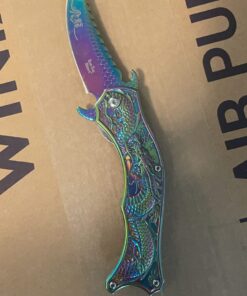 Dark Side Ballistics Blades Spring Assisted Rainbow 28 71c8KA91yhL