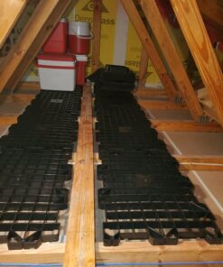 USA SEALING Attic Dek Flooring Storage System, Walking Deck Pallet Boards for Attic, Easy Installation Floor System for Garage, Roof and More, 4 Panels Included - Black 4pk - Universal 35 71c8kq8MEL