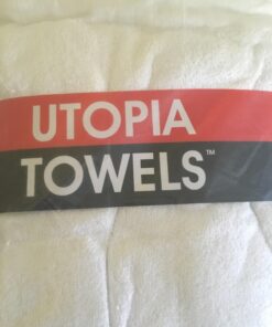 Utopia Towels 6 Pack Small Bath Towel Set, 100% Ring Spun Cotton (22 x 44 Inches) Lightweight and Highly Absorbent Quick Drying Towels, Premium Towels for Hotel, Spa and Bathroom (White) 22 x 44 Inches White 32 71c8p0vgpfL