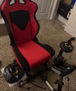 OpenWheeler GEN3 Racing Wheel Simulator Stand Cockpit Red on Black, Video Game Controller, Fits All Logitech G923, G920, Thrustmaster, Fanatec Wheels, Compatible with Xbox One, PS4, PC Platforms. 81 71cA4Of5CL