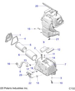 Polaris ATV Replacement Air Intake Filter for Specific Polaris Sportsman and Scrambler Models, High Performance, OEM Part, Easy Install, For ATV Maintenance and Engine Protection - 7082101 9 71cB5Mr mjL