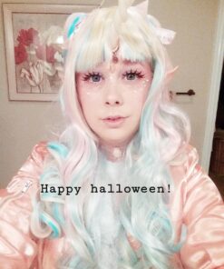 Secaden Cosplay Fairy Pixie Elf Ears Soft Pointed Ears Tips Anime Party Dress Up Costume Accessories (Long Style) Long Style 40 71cC4JvjATL