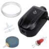 Uniclife Aquarium Air Pump Dual Outlet Fish Tank Aerator with Accessories for Up to 100 Gallon Tank 5 - 30 Gallons 65 71cCAftR72L
