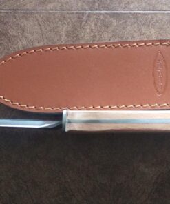 Hori Hori Garden Knife with Diamond Sharpening Rod, Thickest Leather Sheath and Extra Sharp Blade - in Gift Box. Leather Sheath with Rod 42 71cCDhnow3L