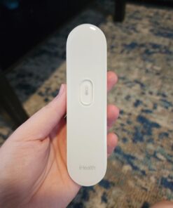 iHealth No-Touch Forehead Thermometer, Infrared Digital Thermometer for Adults and Kids, Touchless Baby Thermometer, 3 Ultra-Sensitive Sensors, Large LED Digits, Quiet Vibration Feedback, Non Contact White 38 71cCPWbh3L