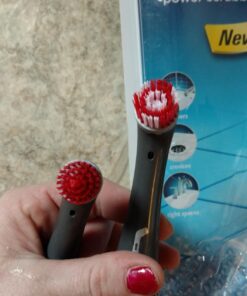 Rubbermaid 1868138 Battery-Powered Reveal Power Scrubber and Grout Brush Head for Household Cleaning 16 71cCTgKBWL