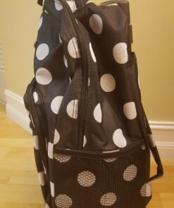 Rockland Double Handle Rolling Backpack, Black Dot, 17-Inch 33 71cCbPyoZtL