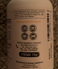 Bronson Super B Vitamin B Complex Sustained Slow Release (Vitamin B1, B2, B3, B6, B9 - Folic Acid, B12) Contains All B Vitamins 100 Tablets Unflavored 100 Count (Pack of 1) 23 71cDrH7c4L