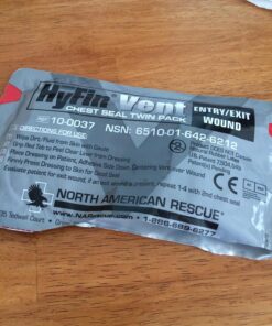 North American Rescue Hyfin Vent Chest Seal, Original Version 2 Count (Pack of 1) 36 71cEIU7s88L