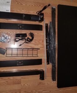 SHW Memory Preset Electric Height Adjustable Standing Desk, 48 x 24 Inches, Black 48-Inch 58 71cExW6DBhL