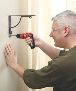 BLACK+DECKER Cordless Screwdriver with Pivoting Handle, Electric Screwdriver, 180 RPM, 3.6V, Charger and 2 Hex Shank Bits Included (Li2000) Screwdriver Only 33 71cFbFAS4tL