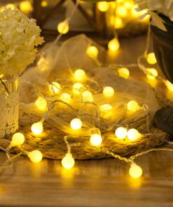 Dailyart Globe String Light 40 Led Battery Operated String Lights Waterproof Outdoor Indoor String Lights for Bedroom Classroom Decor, Battery String Lights for Christmas Wedding Party 13ft Warm White Yellow 26 71cGS9nrKFL