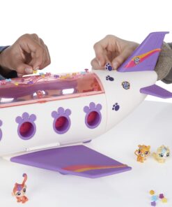 Littlest Pet Shop Pet Jet Playset Toy, Includes 4 Pets, Adult Assembly Required (No Tools Needed), Ages 4 and Up (Amazon Exclusive) Frustration Free Packaging 20 71cGdbQxv2L