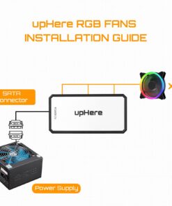 upHere 120mm RGB Case Fan Fan,Quiet Edition High Airflow LED Case Fan for PC Cases-3 Pack,RGB123-3 18 71cGxPVceL