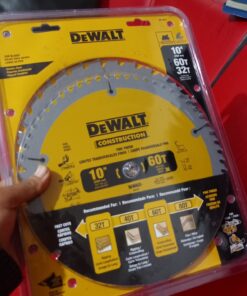 DEWALT 10-Inch Miter / Table Saw Blades, 60-Tooth Crosscutting & 32-Tooth General Purpose, Combo Pack (DW3106P5) Saw Blade Combo Pack, 10 In., 60/32T 39 71cGzaVKgrL