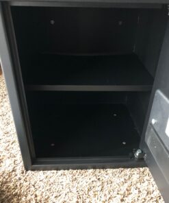 Amazon Basics Steel Home Security Safe with Programmable Electronic Keypad Lock, Secure Documents, Jewelry, Valuables, 1.52 Cubic Feet, Black, 13.8"W x 13"D x 16.5"H 48 71cHNhJFEkL