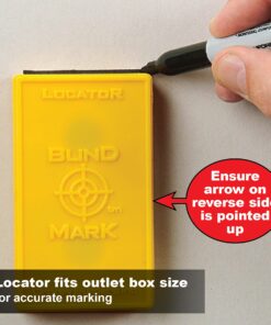 Calculated Industries 8105 Blind Mark Drywall Electrical Box Locator Tool – Powerful Rare-Earth Magnetic Targets (3) and Locator Kit 3 Targets + Case 32 71cHO2wYAeS