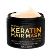 SUNATORIA Keratin Hair Mask - Professional Treatment for Hair Repair, Nourishment & Beauty - Hair Mask for All Hair Types - Vitamin Complex with Omega 3, 9, Vitamin E - Protein Nourishment Masque Gold 43 71cHZfwkOvL